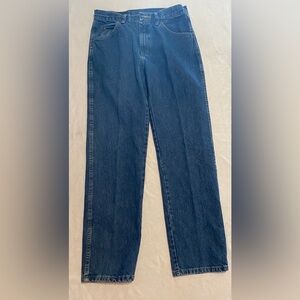 Wrangler Men's Dark Blue Straight Jeans Size 33X32
